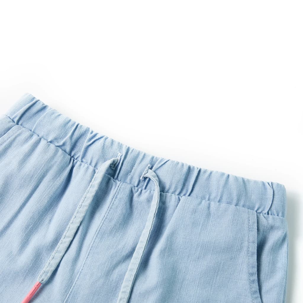 Thumbnail - vidaXL Kindershorts Helles Jeansblau 128
