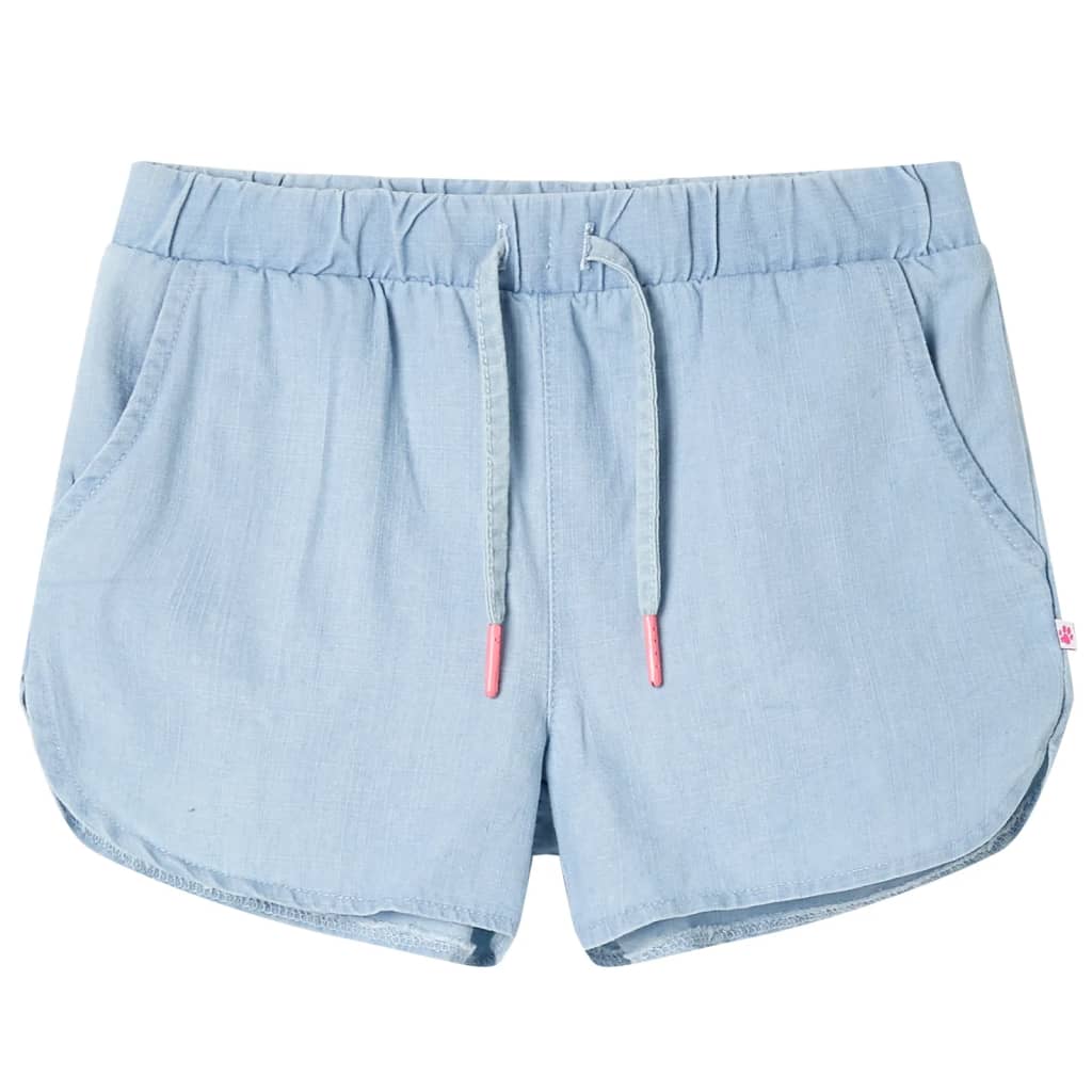 vidaXL Kindershorts Helles Jeansblau 140