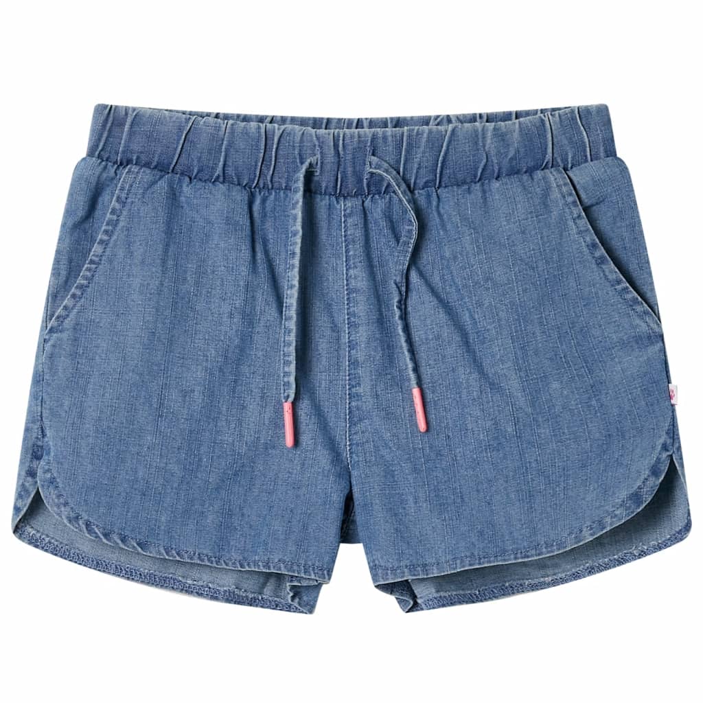 vidaXL Kids'Shorts Denim Blue 140 Blue 104