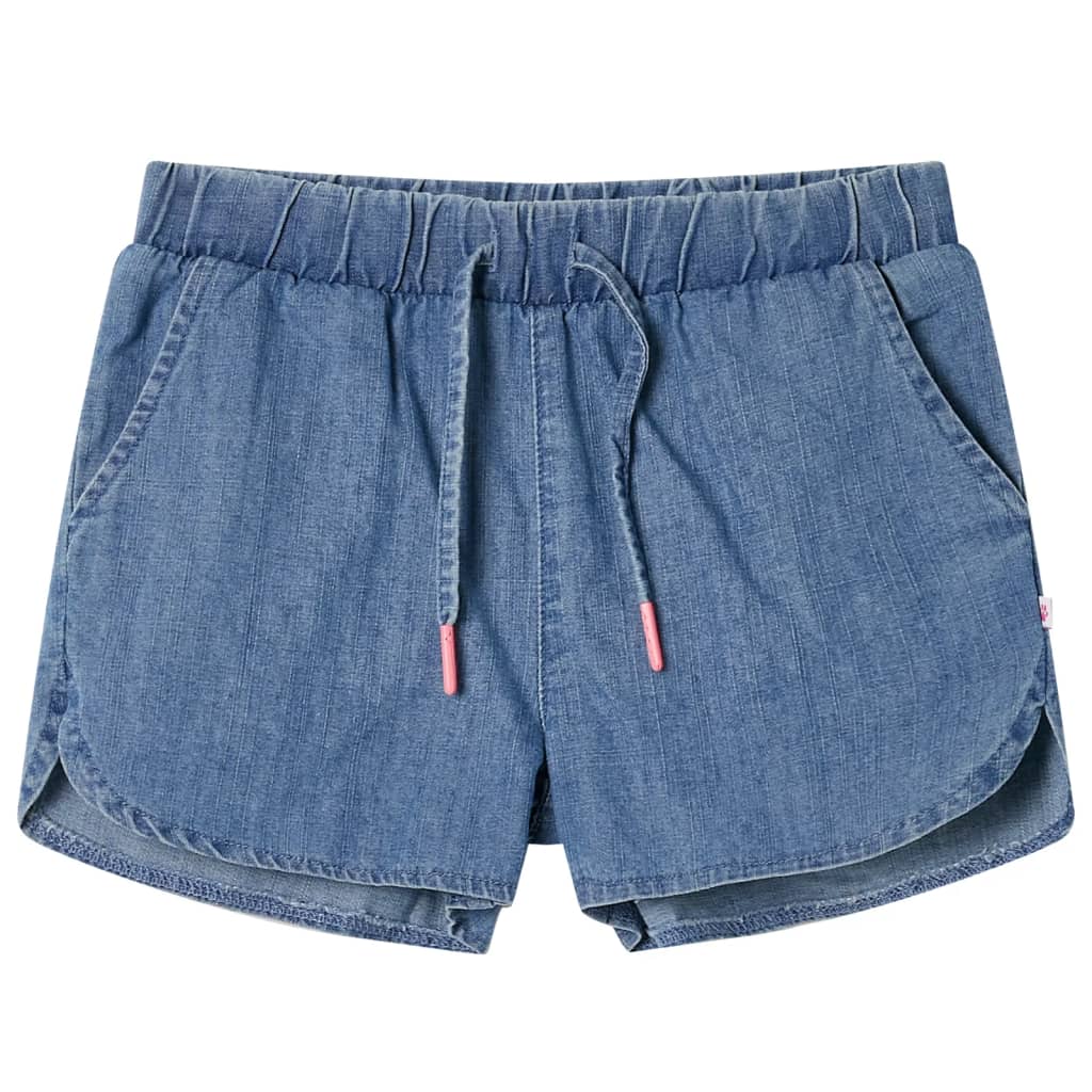 vidaXL Kids'Shorts Denim Blue 140 Blue 116