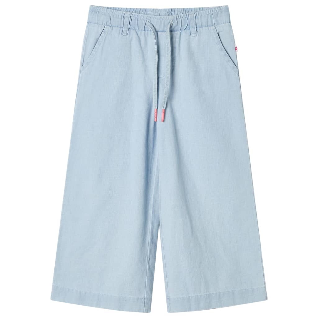 vidaXL Kids'Pants Soft Denim Blue 92 Light Blue 116