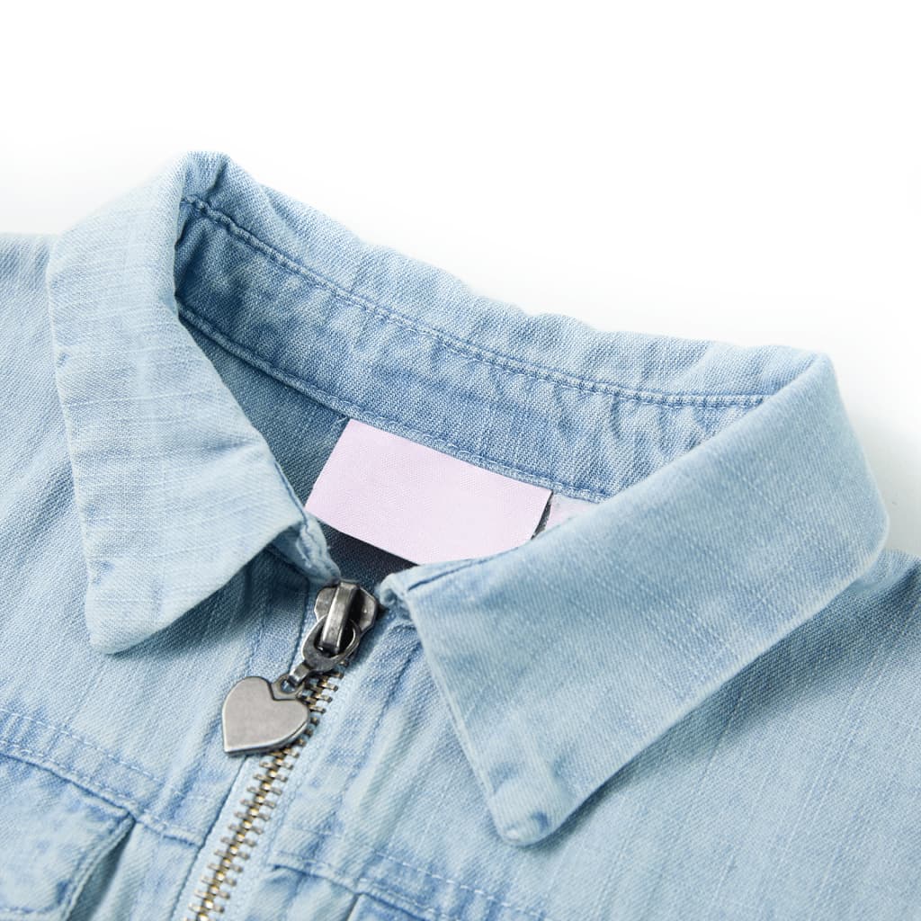 Thumbnail - vidaXL Kinder-Spielanzug Einteiler mit Kurzen Ärmeln Hellblau 104