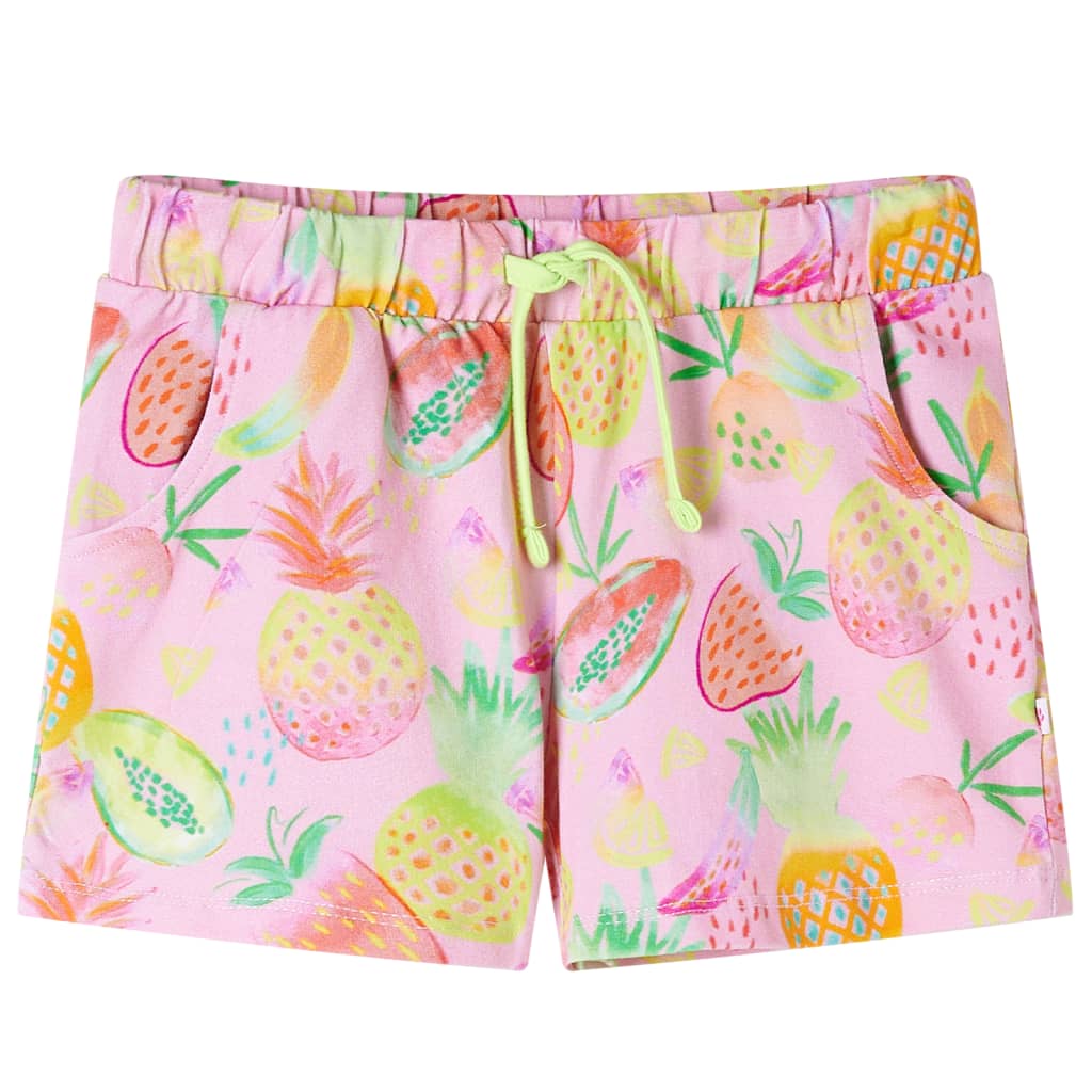 vidaXL Kindershorts mit Kordelzug Zartrosa 104