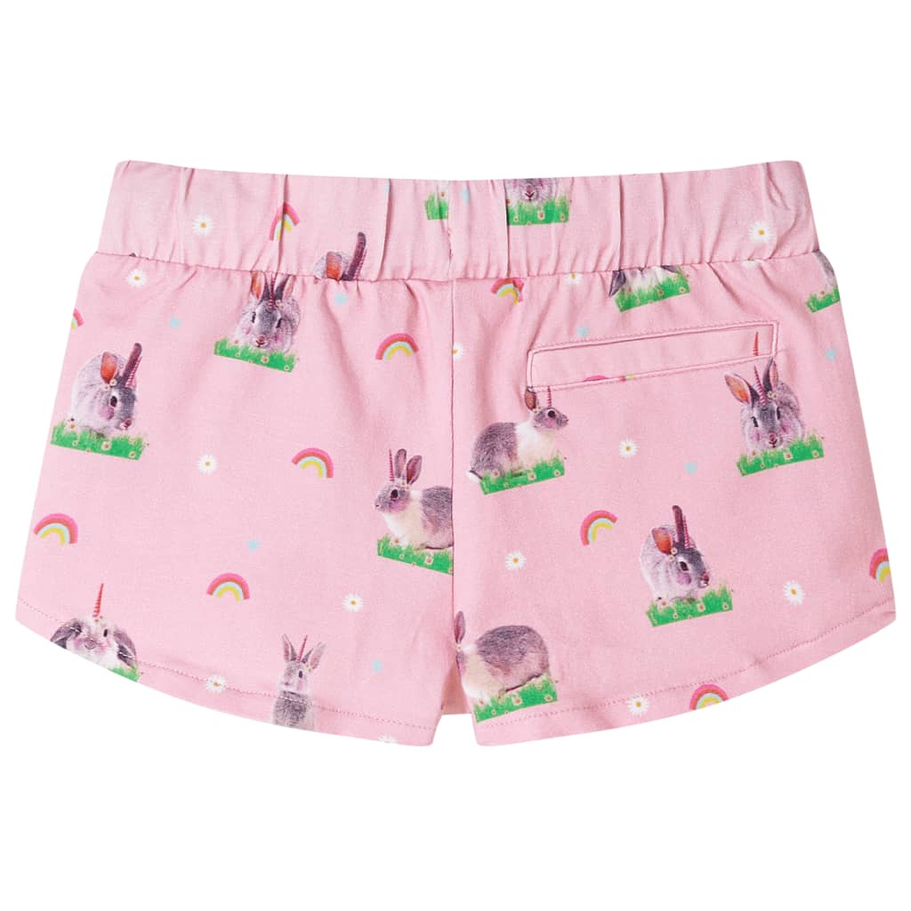 vidaXL Kindershorts met trekkoord 104 lichtroze afbeelding