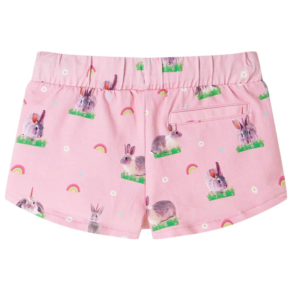 vidaXL Kindershorts met trekkoord 116 lichtroze afbeelding
