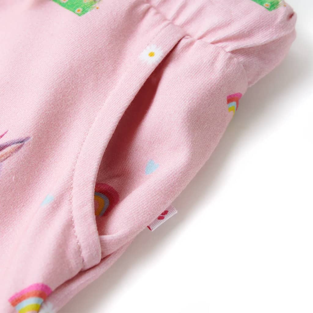 Kids' Shorts with Drawstring Toddler Children Pants Rabbit Print Light Pink vida - Produktbild 2