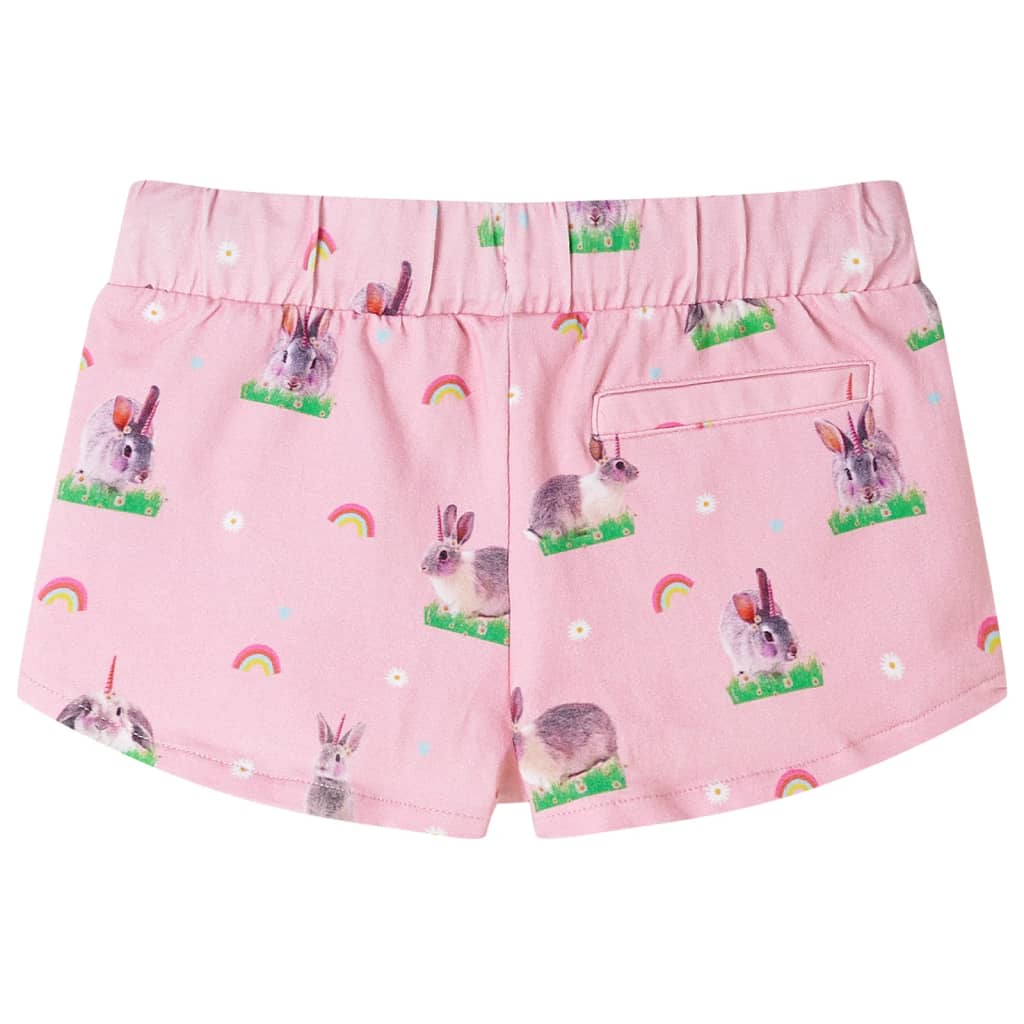 vidaXL Kindershorts met trekkoord 140 lichtroze afbeelding