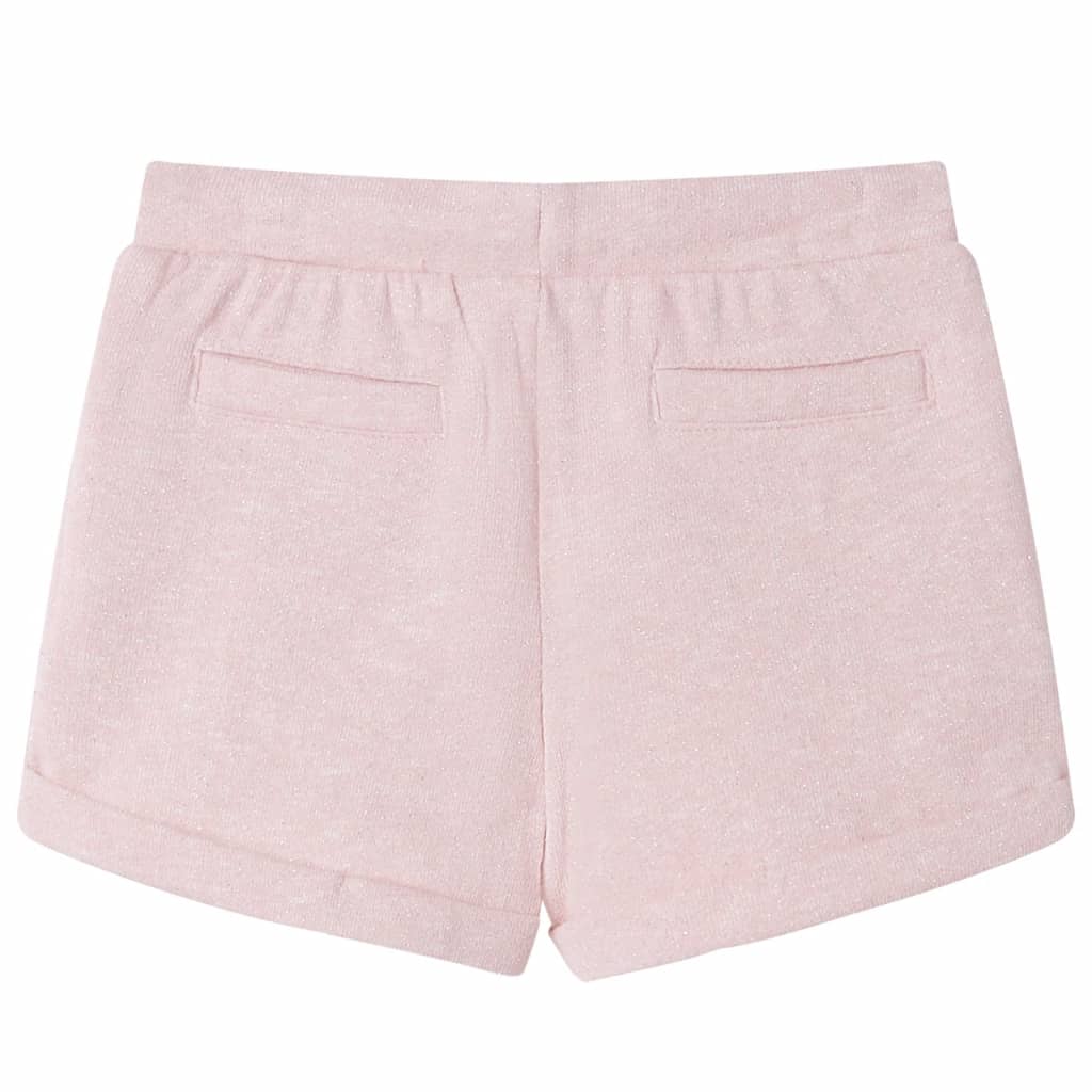vidaXL Kindershorts met trekkoord 92 gemengd lichtroze afbeelding