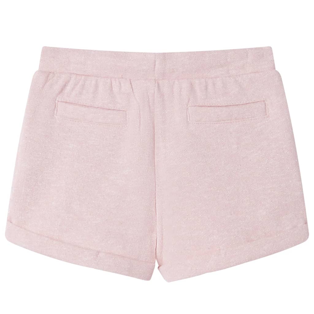 vidaXL Kindershorts met trekkoord 140 gemengd lichtroze afbeelding