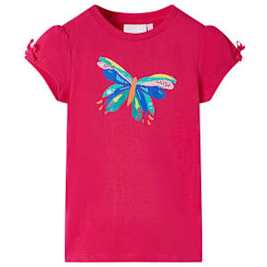 vidaXL Kids'T-shirt Pink 140 Erk Roosa 104