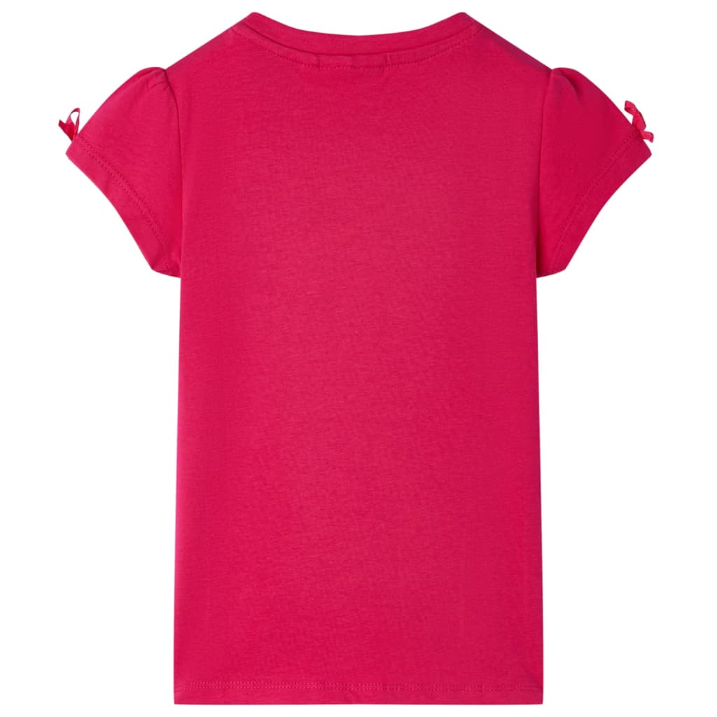 vidaXL Kindershirt 104 felroze afbeelding