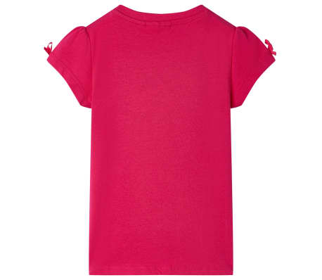 Kinder-T-Shirt Knallrosa 116