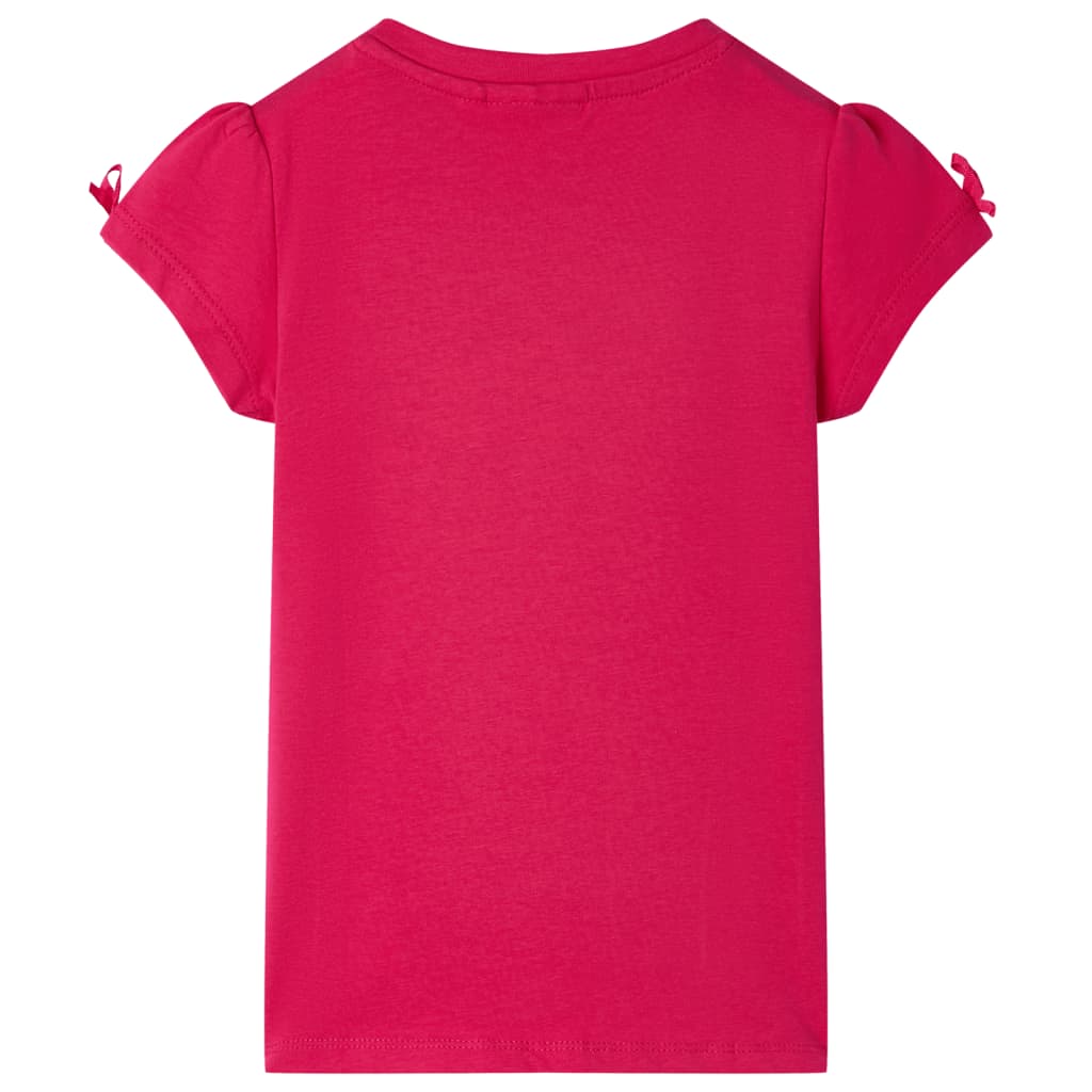vidaXL Kindershirt 128 felroze afbeelding