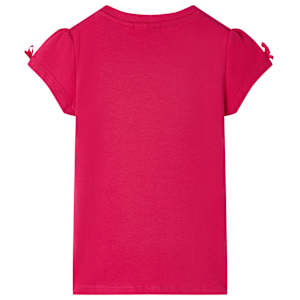 T-shirt pour enfants rose vif 128