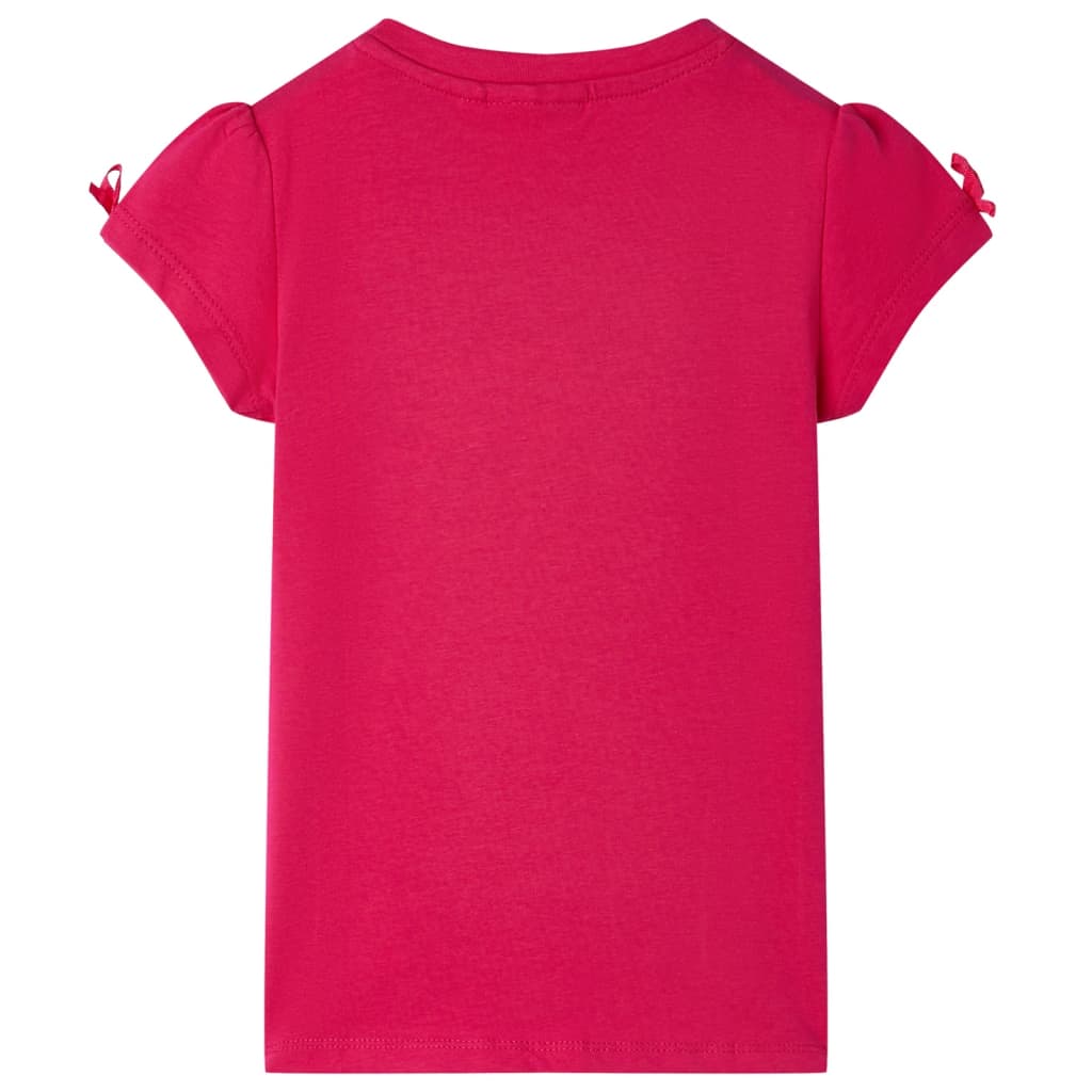 vidaXL Kindershirt 140 felroze afbeelding