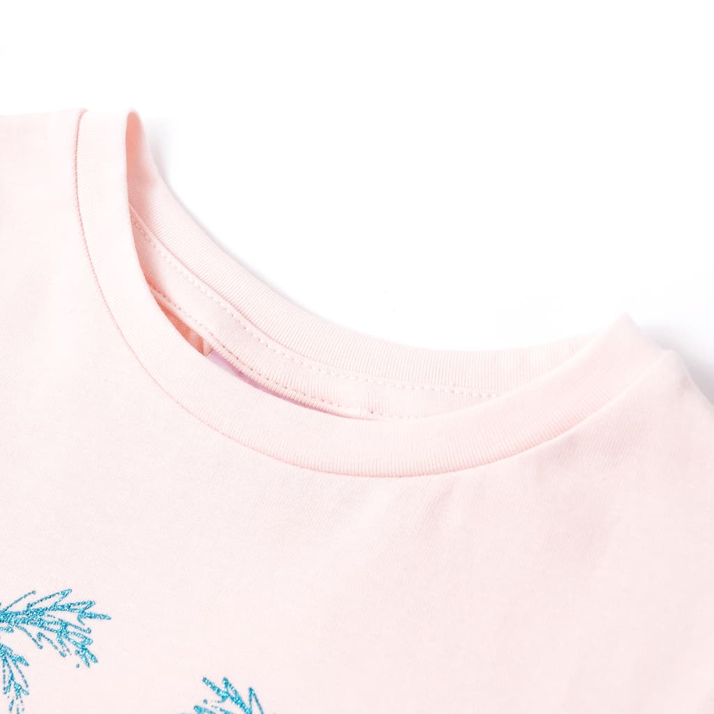 Thumbnail - vidaXL Kinder-T-Shirt Zartrosa 128