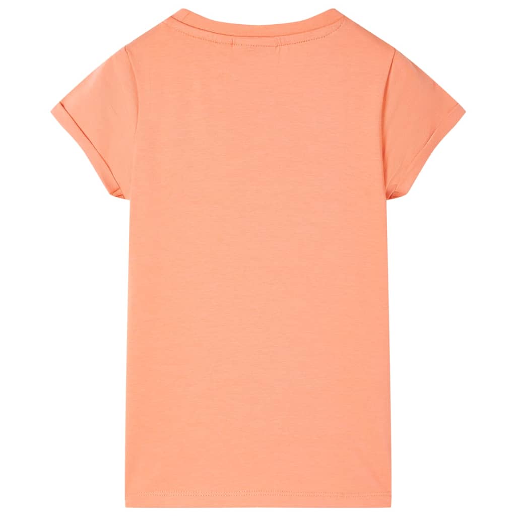 vidaXL Kindershirt 128 perzikkleurig afbeelding