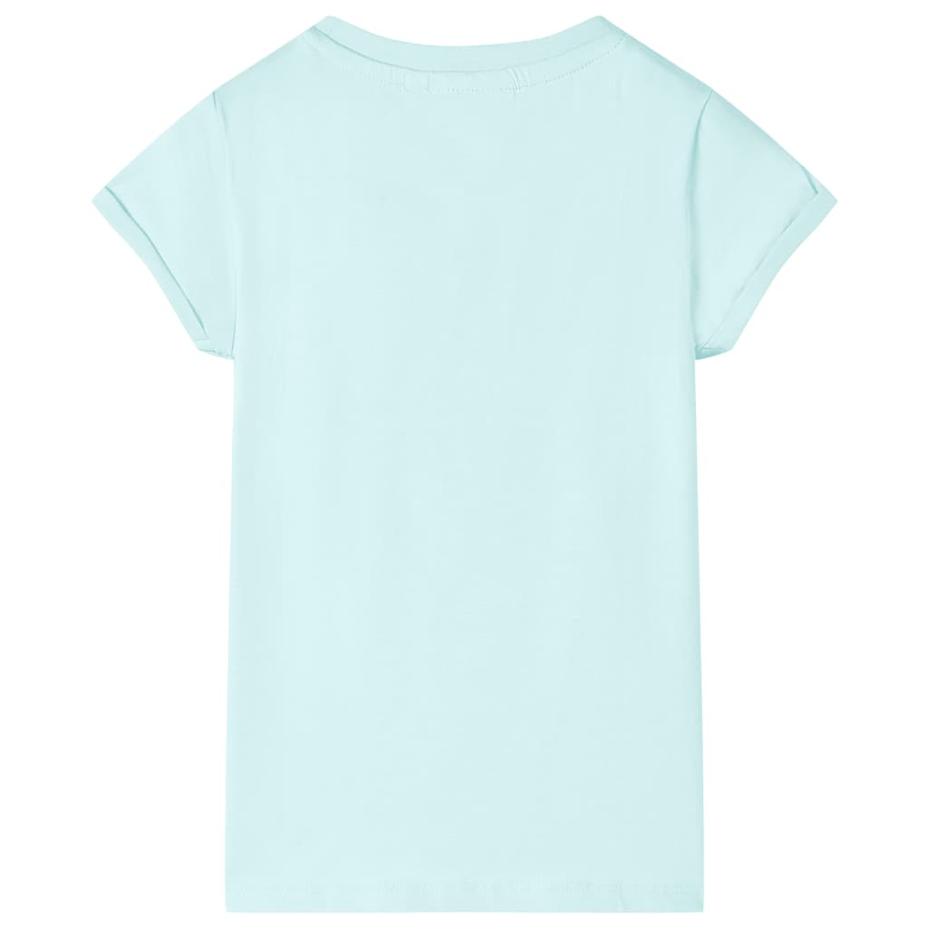 vidaXL Kindershirt 104 lichtzeeblauw afbeelding