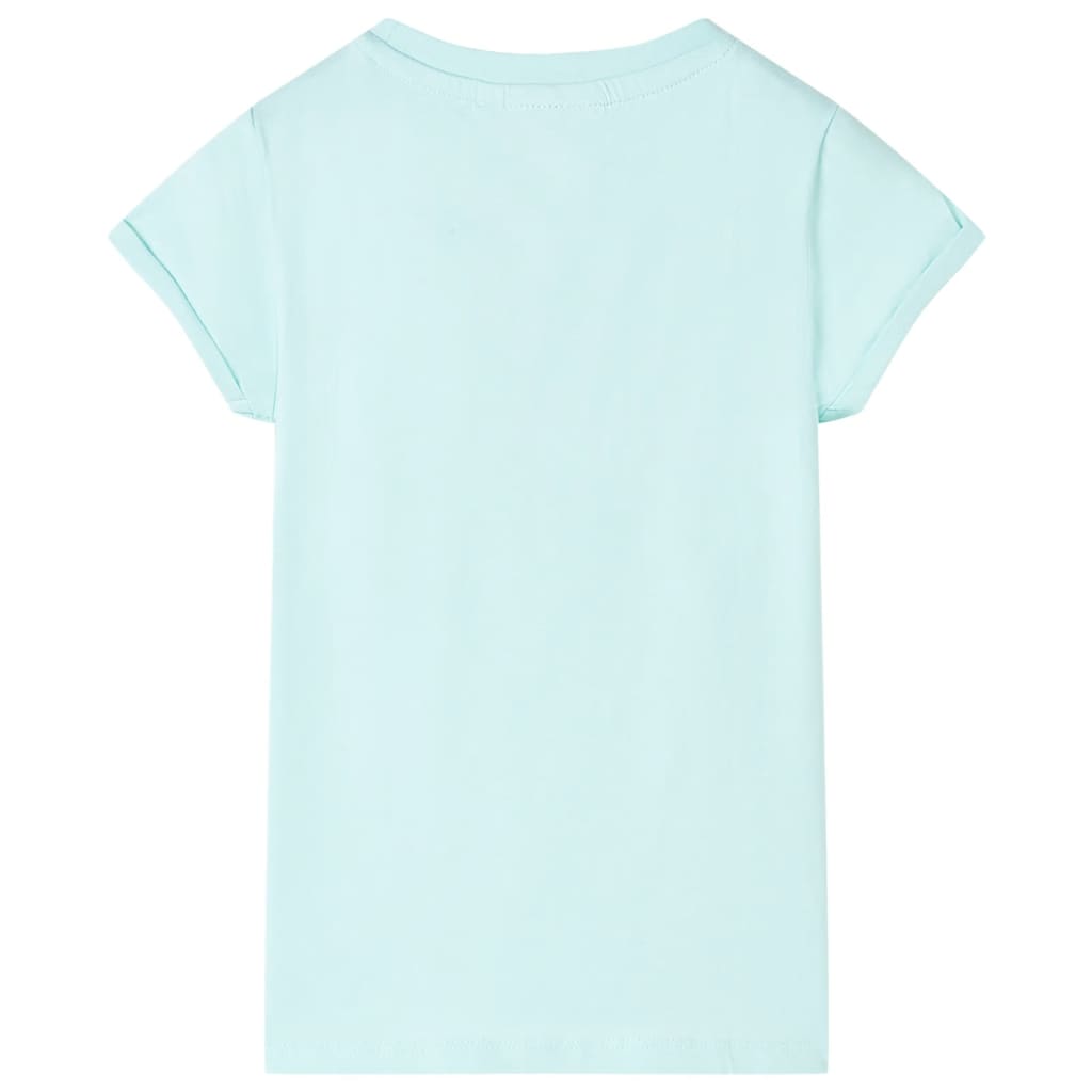 vidaXL Kindershirt 116 lichtzeeblauw afbeelding