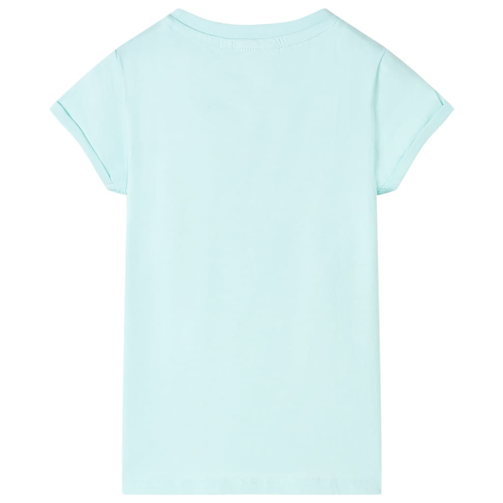 vidaXL Kindershirt 140 lichtzeeblauw afbeelding