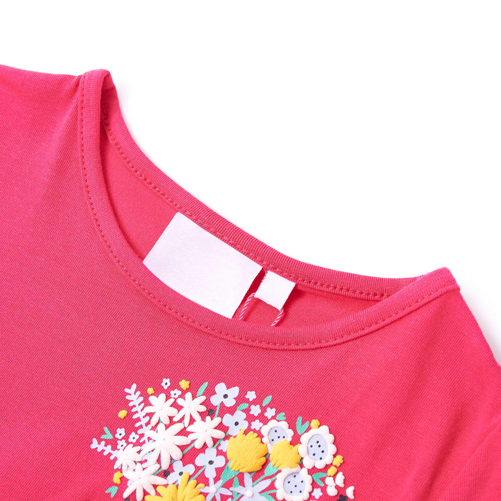 Thumbnail - vidaXL Kinder-T-Shirt Knallrosa 92