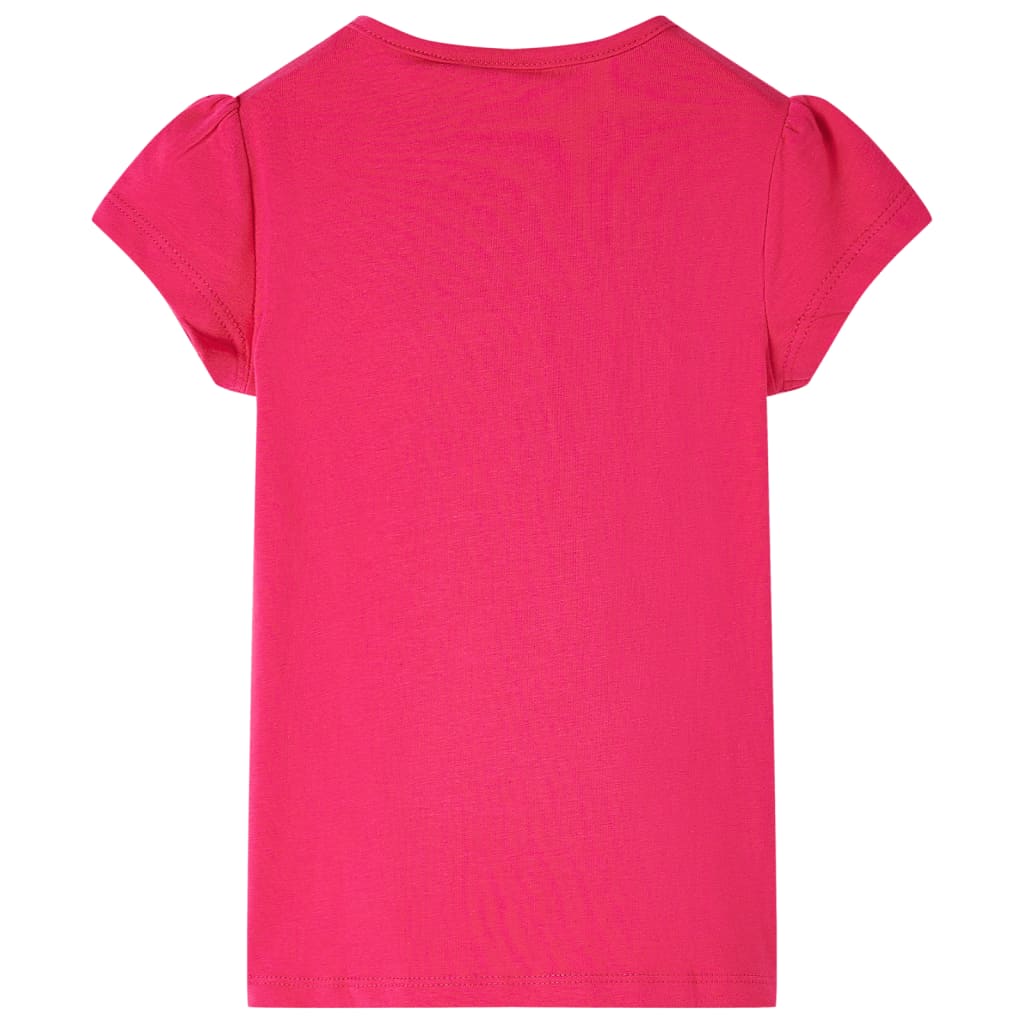 vidaXL Kindershirt 104 felroze afbeelding