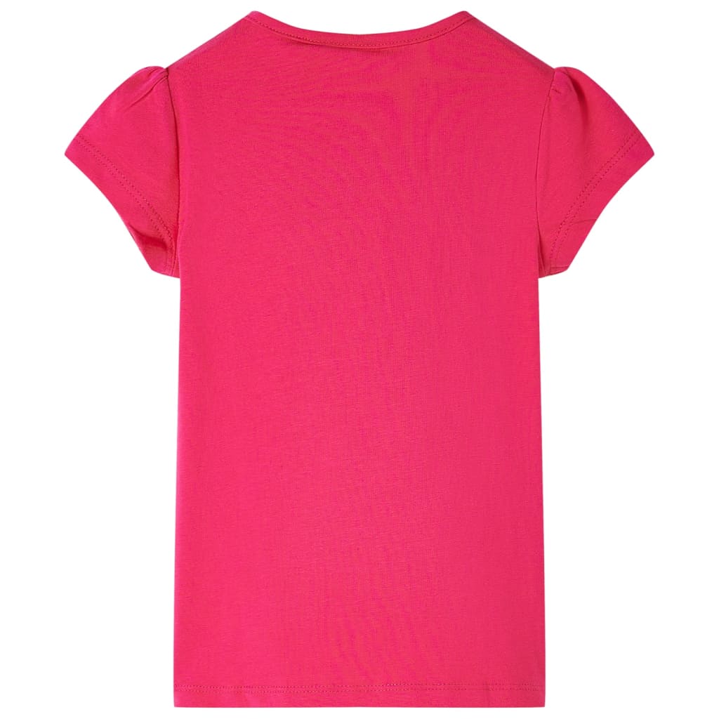 vidaXL Kindershirt 116 felroze afbeelding