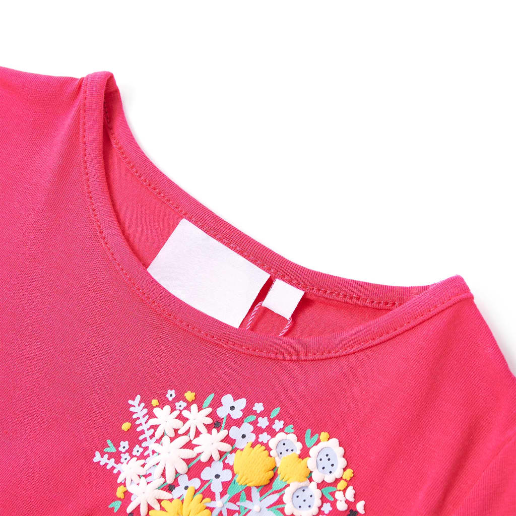 Thumbnail - vidaXL Kinder-T-Shirt Knallrosa 140