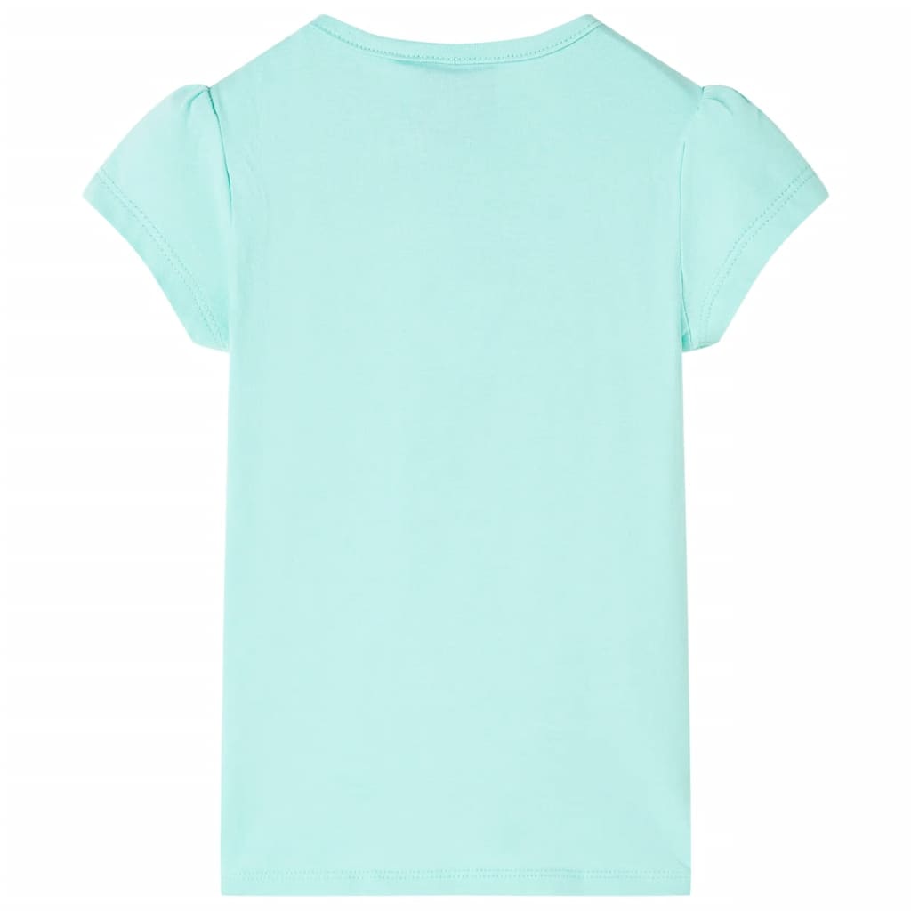 vidaXL Kindershirt 92 lichtmint afbeelding
