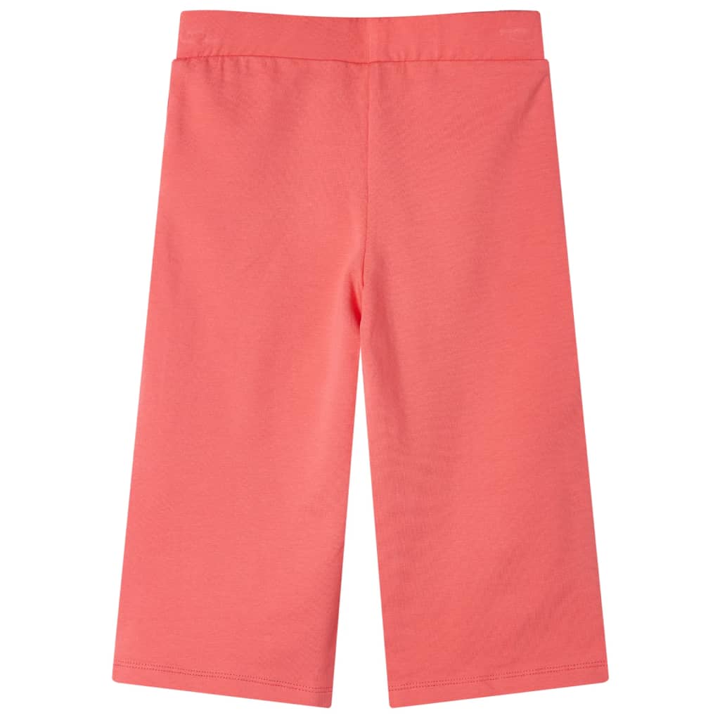 vidaXL Kinderbroek met wijde pijpen 128 koraalkleurig afbeelding