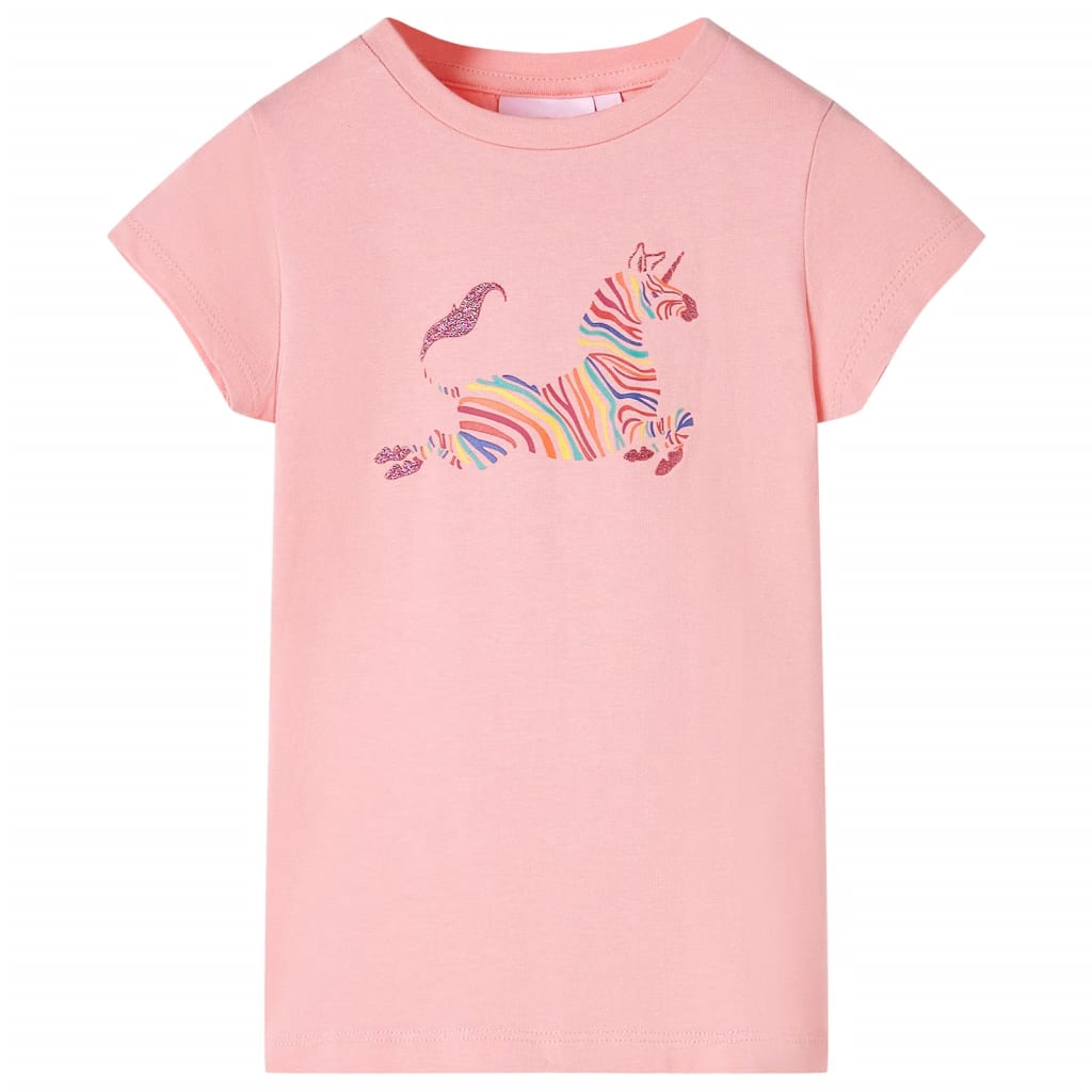 vidaXL Kinder-T-Shirt Rosa 128