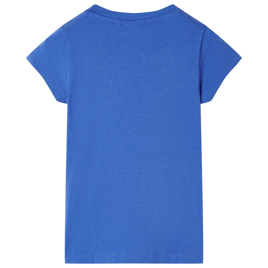 vidaXL Kindershirt 128 kobaltblauw afbeelding