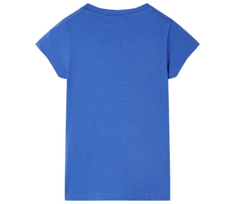 Kinder-T-Shirt Kobaltblau 140