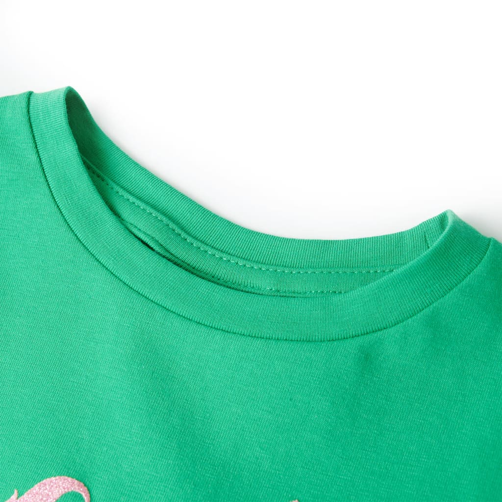 Thumbnail - vidaXL Kinder-T-Shirt Grün 92