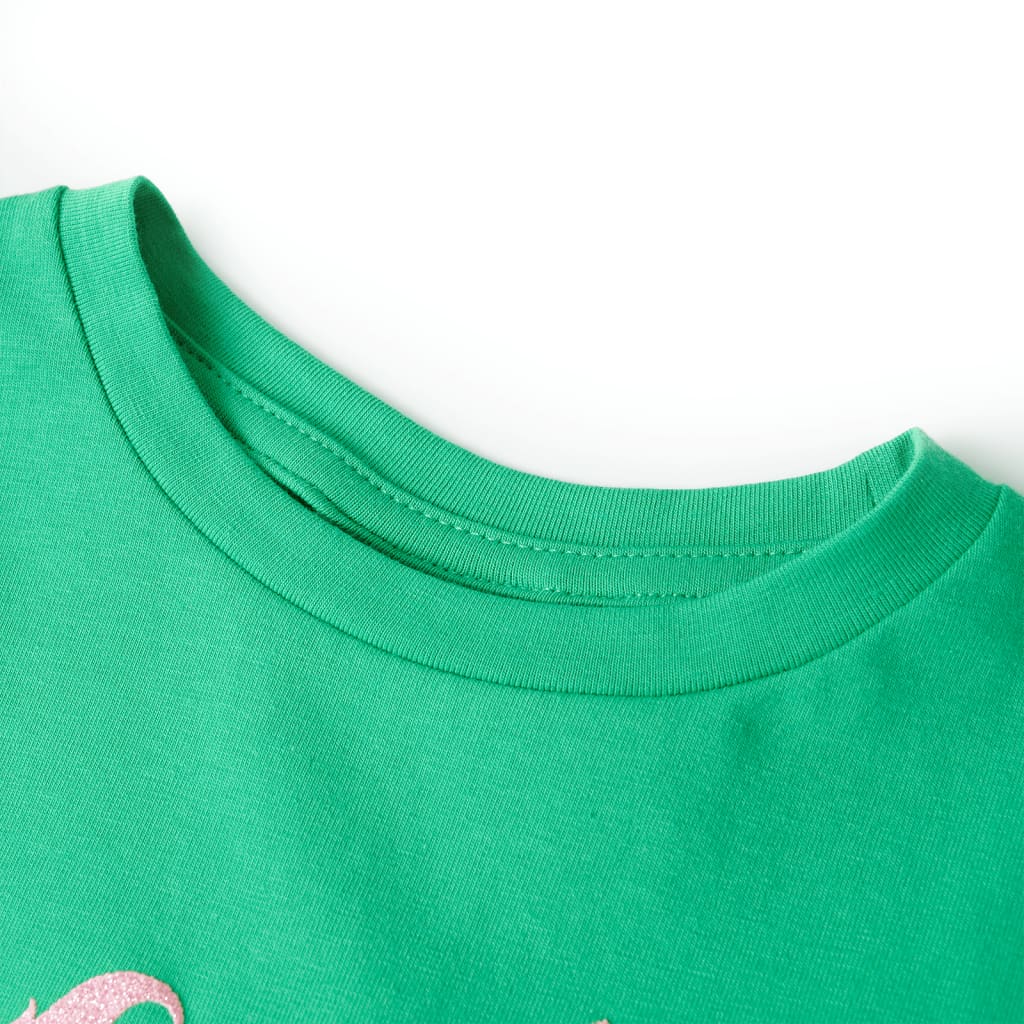 Thumbnail - vidaXL Kinder-T-Shirt Grün 104
