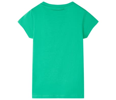 vidaXL Tricou pentru copii, verde, 140