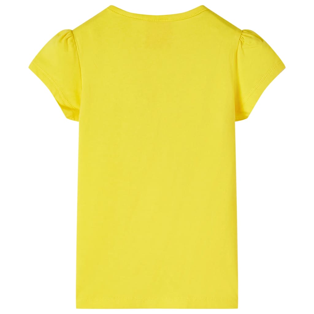 vidaXL Kindershirt 92 geel afbeelding