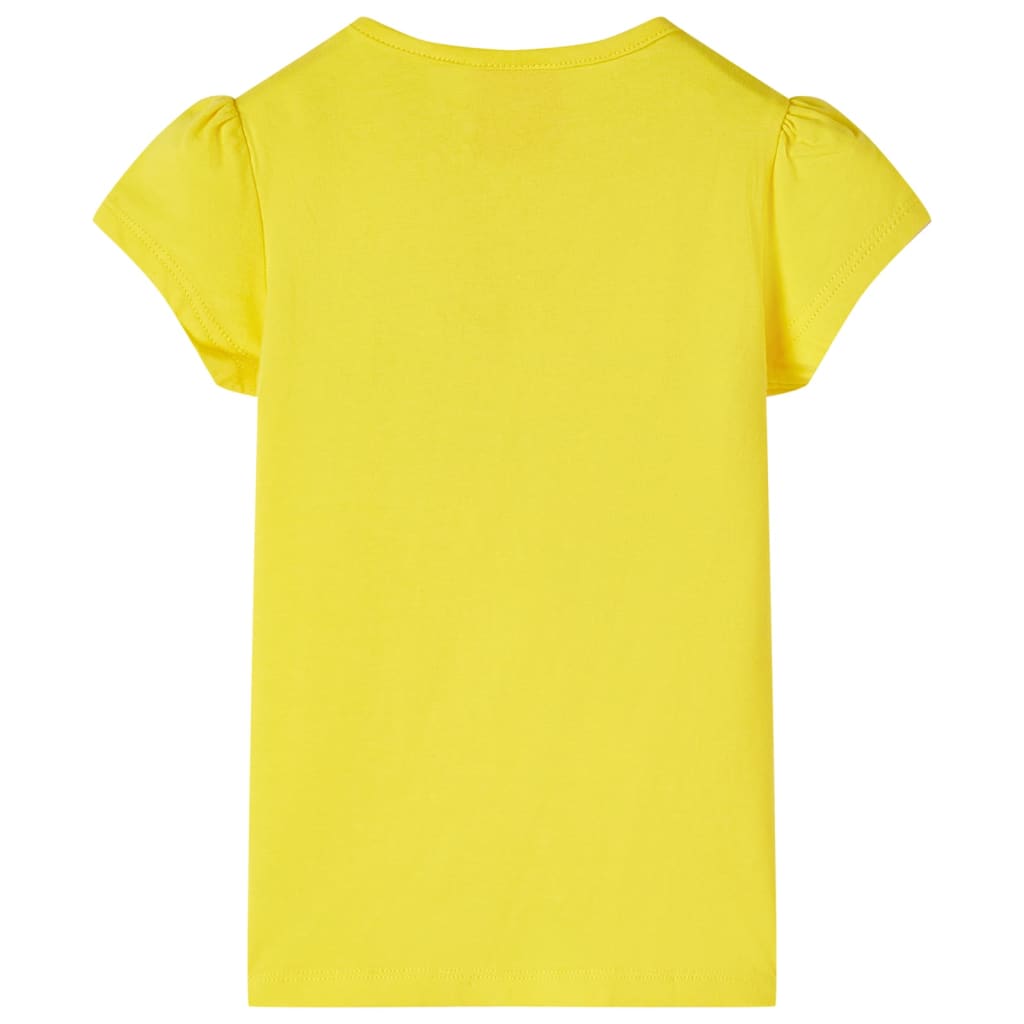 vidaXL Kindershirt 104 geel afbeelding