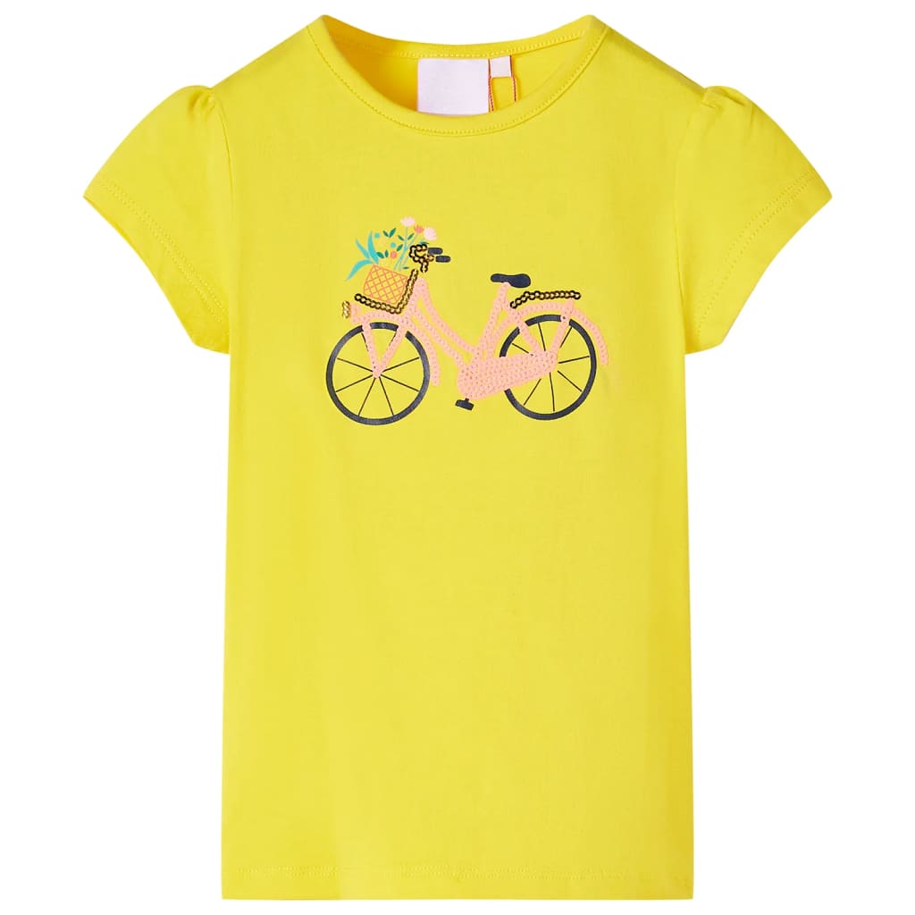 vidaXL Kinder-T-Shirt Gelb 116