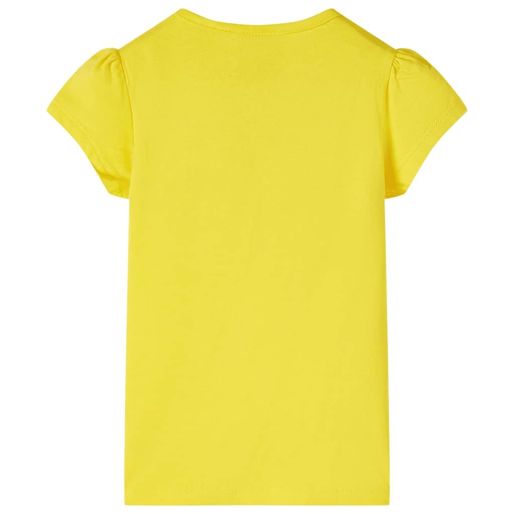 vidaXL Kindershirt 116 geel afbeelding