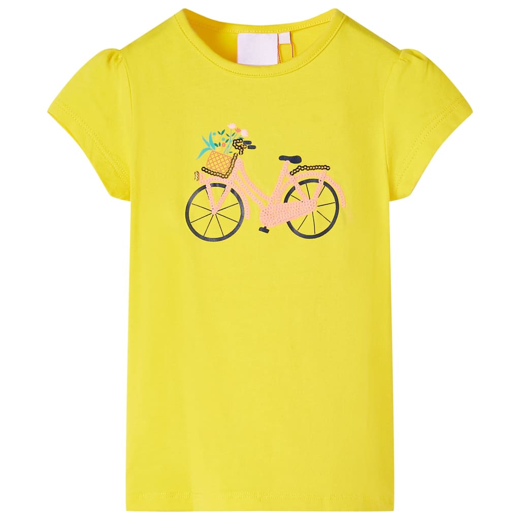 T-shirt pour enfants jaune 128