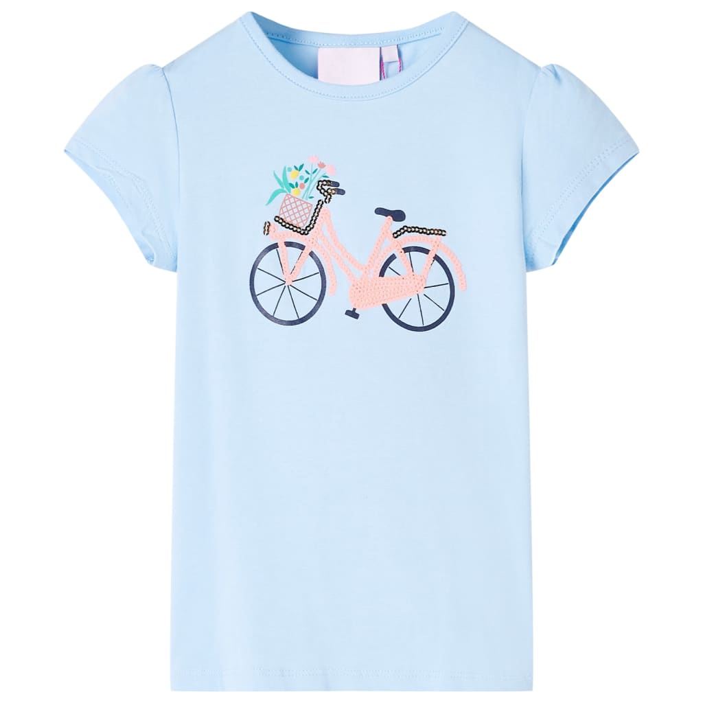 vidaXL Kinder-T-Shirt Hellblau 104