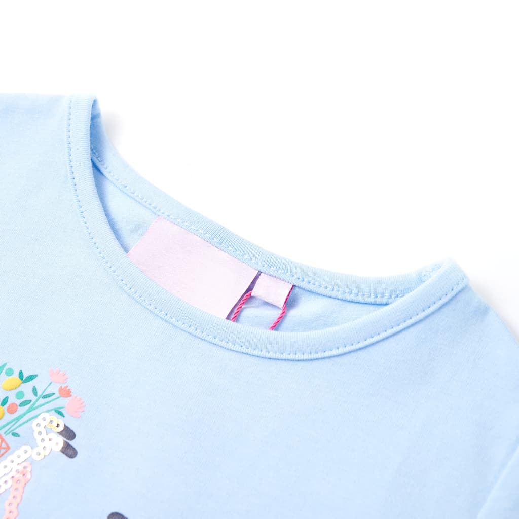 Thumbnail - vidaXL Kinder-T-Shirt Hellblau 104