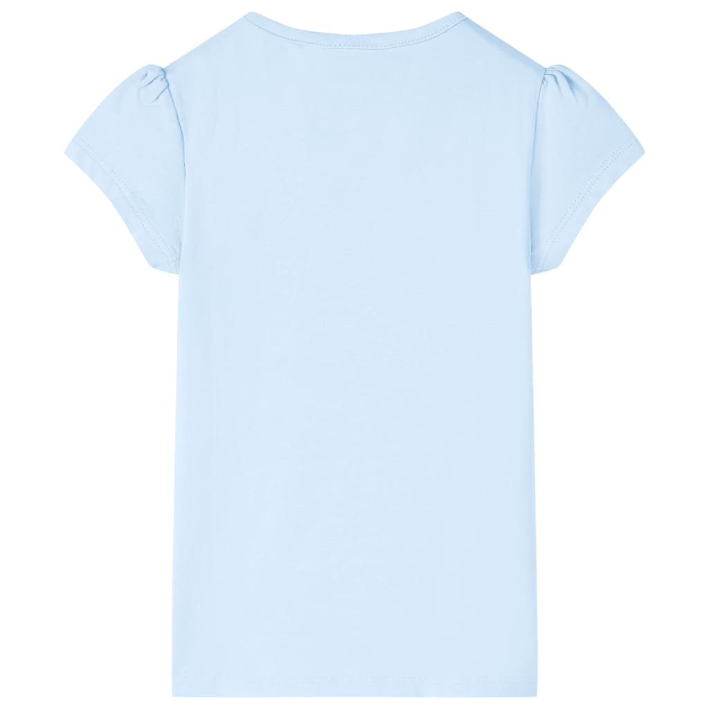 vidaXL Kindershirt 128 lichtblauw afbeelding