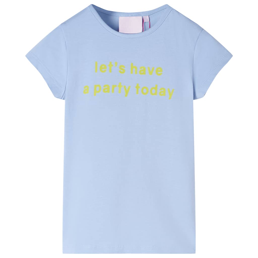 T-shirt pour enfants bleu clair 140