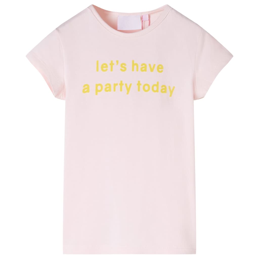 vidaXL Kinder-T-Shirt Zartrosa 104