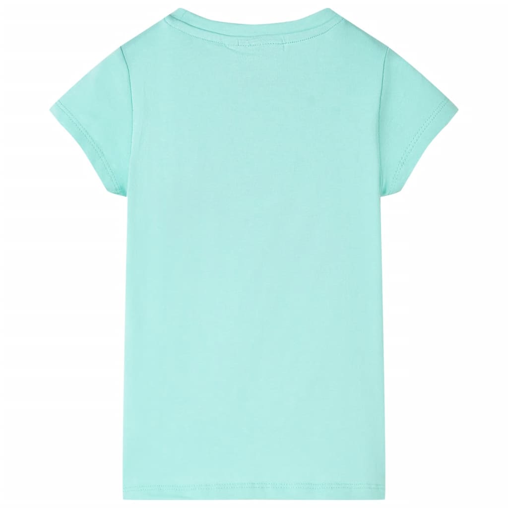 vidaXL Kindershirt 116 lichtmint afbeelding