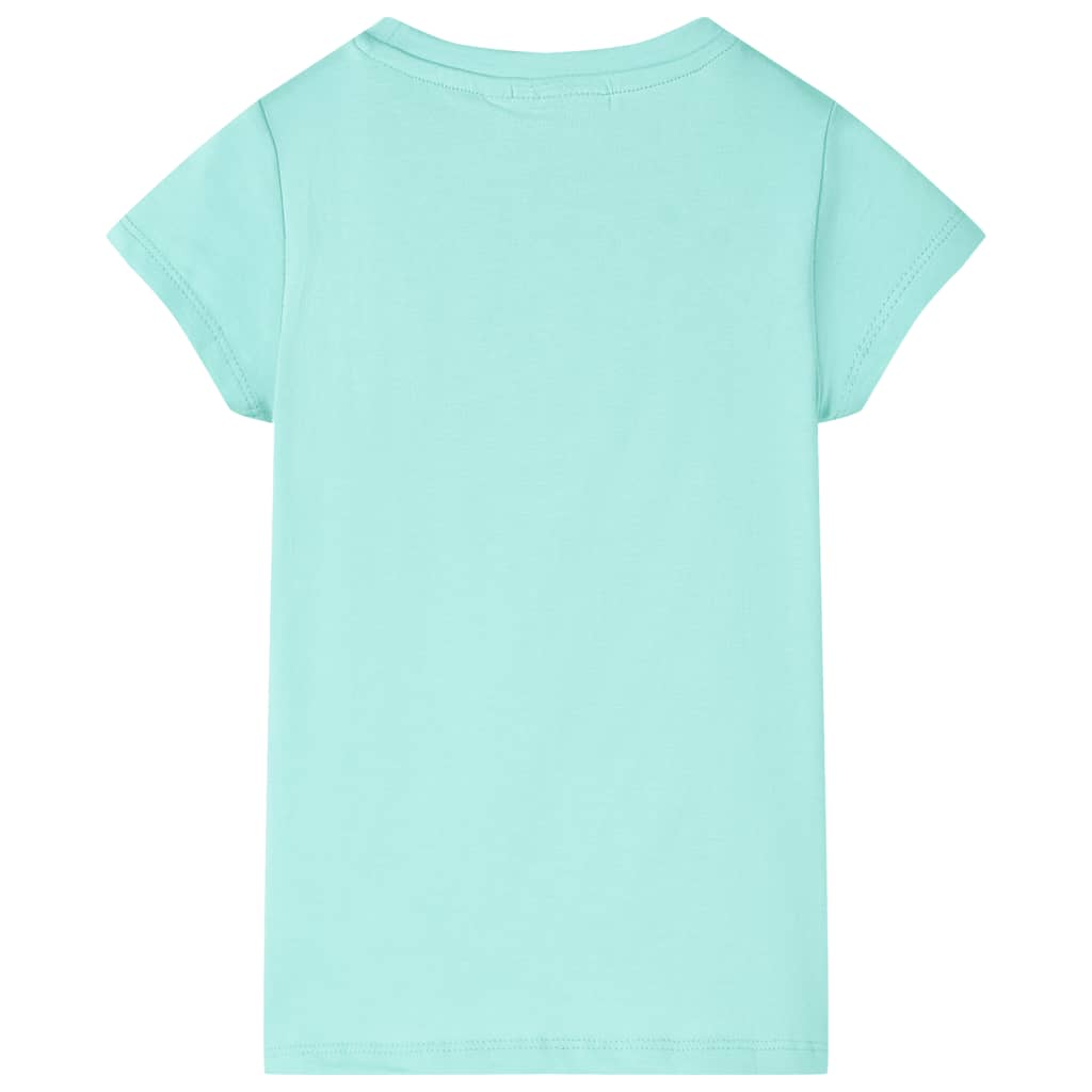 vidaXL Kindershirt 128 lichtmint afbeelding