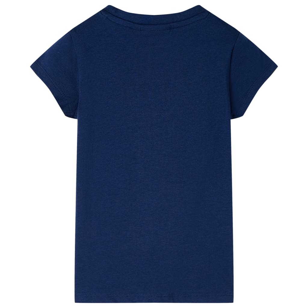 vidaXL Kindershirt 116 marineblauw afbeelding