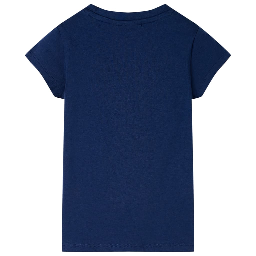 vidaXL Kindershirt 140 marineblauw afbeelding